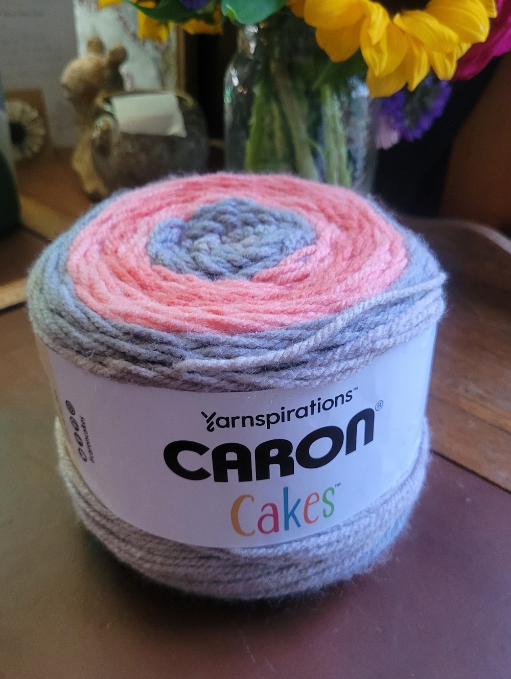 Yarnspirations Caron Cakes Yarn  Strawberry Trifle 8.8 OZ 80% Cotton 20% Wool